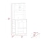 Tuhome Capienza Pantry Cabinet, Two Shelves, Double Door, One Drawer, Three Side Shelves, White ALB6481 - alternate 8